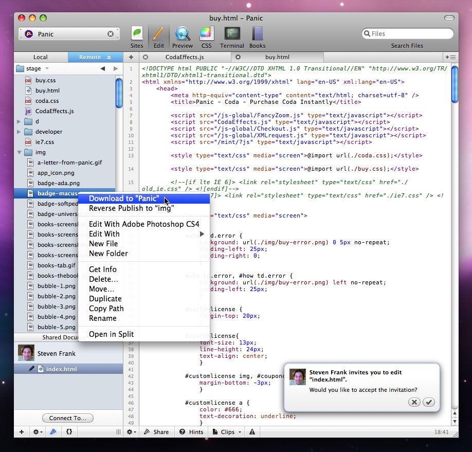 coda development tool for mac